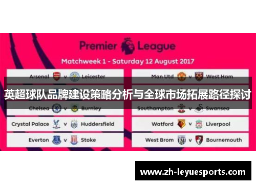 英超球队品牌建设策略分析与全球市场拓展路径探讨