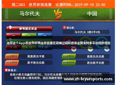 选择这个App看世界杯预选赛直播无需错过精彩赛事全面支持多平台同步观看