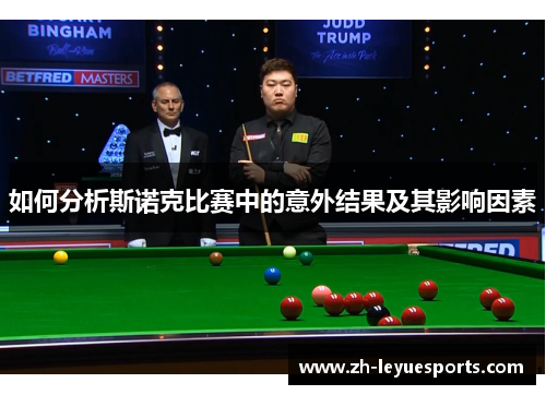 如何分析斯诺克比赛中的意外结果及其影响因素